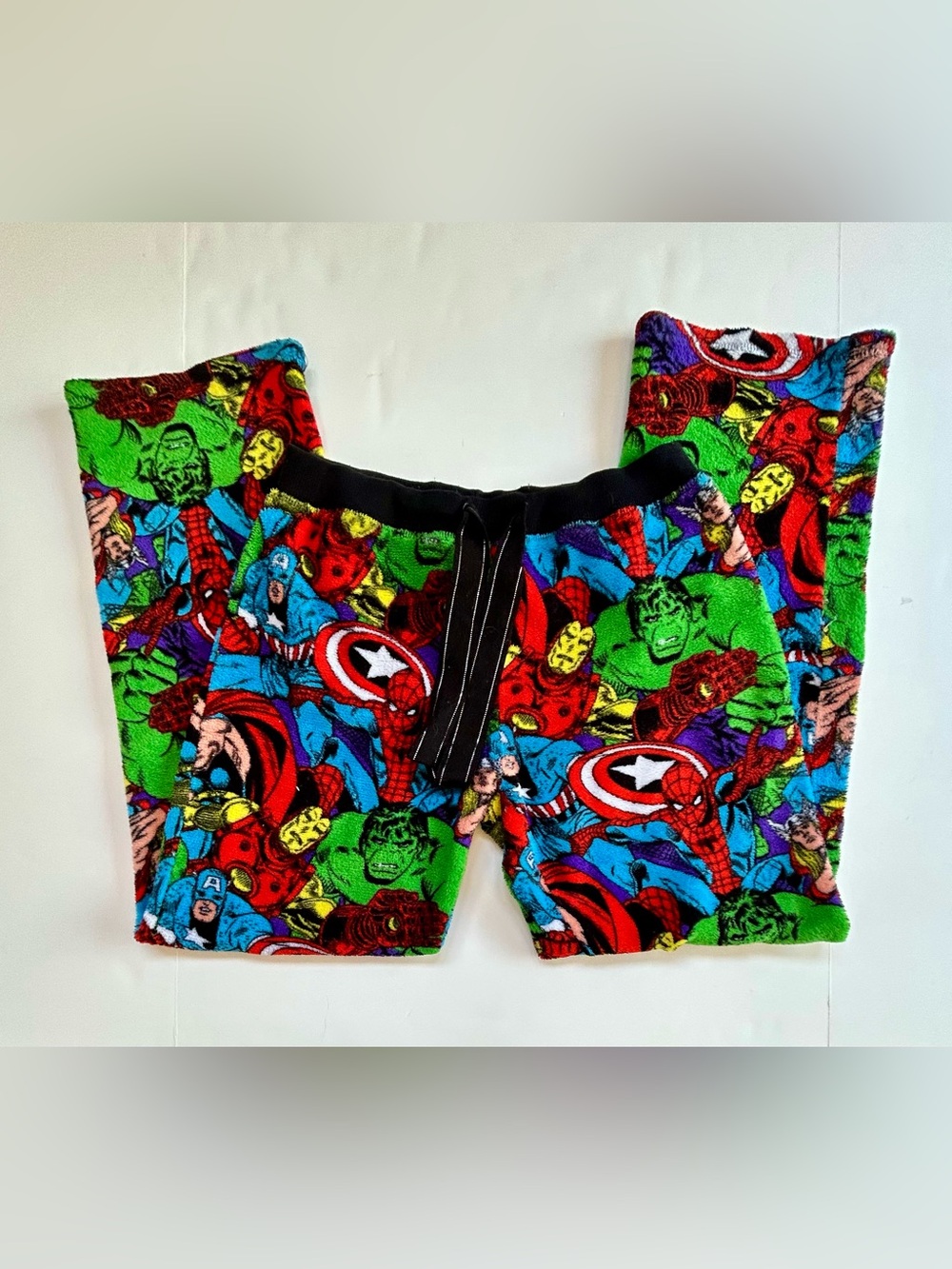 Marvel Fleece Pajama Pants - Green, Blue, Red, Black / Unisex